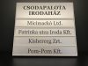 1+4 részes, cserélhető betétes információs tábla, gravírozott betéttel