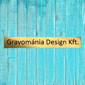 Gravírozott műanyag postaláda tábla - réz színű