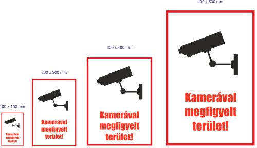 Kamerával megfigyelt terület!