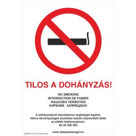 Dohányozni tilos!